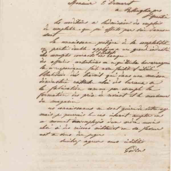 Jean-Baptiste André Godin à monsieur E. Demaret, 22 décembre 1860
