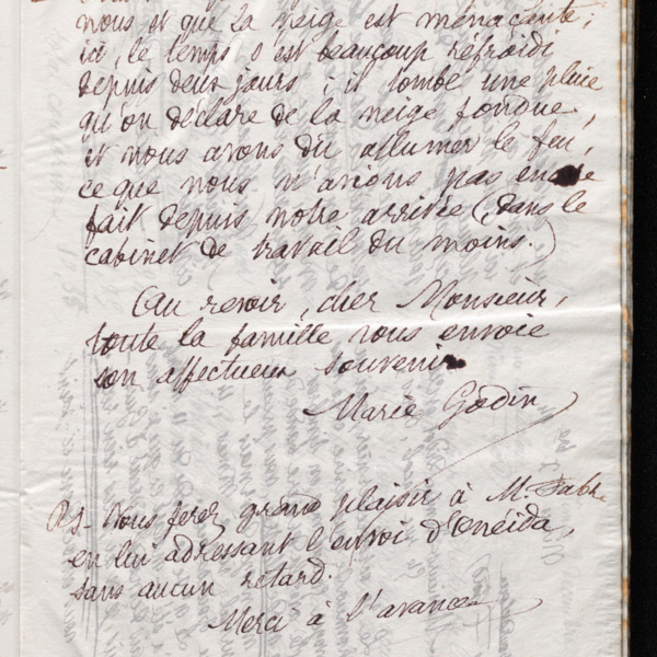 Marie Moret à Pierre-Alphonse Doyen, 28 novembre 1894