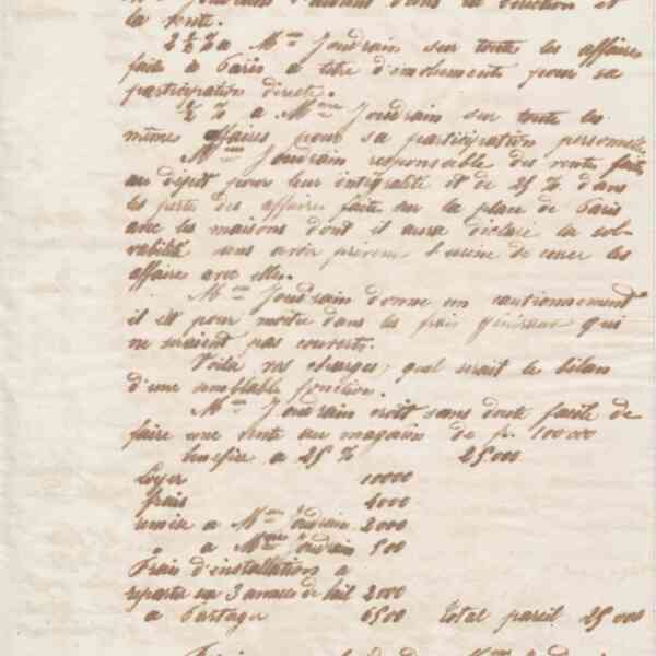 Émile Godin à monsieur Joudrain, 1er mars 1865