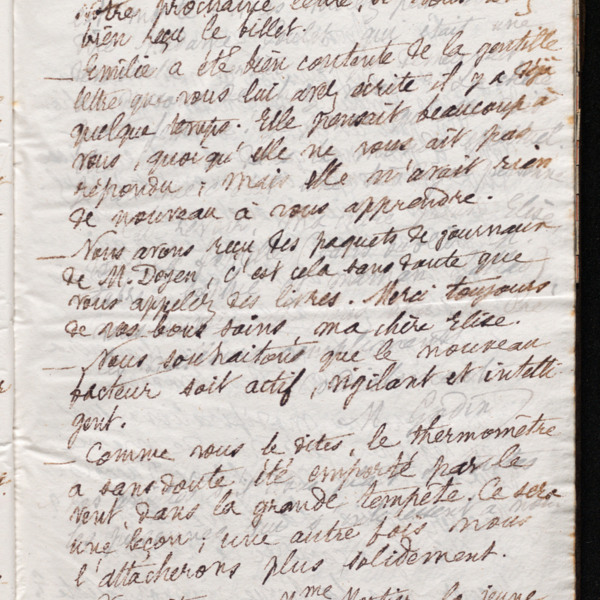 Marie Moret à Élise Pré, 27 février 1895