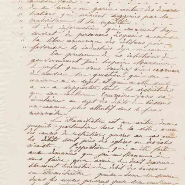 Jean-Baptiste André Godin au préfet de l'Aisne, 22 novembre 1866