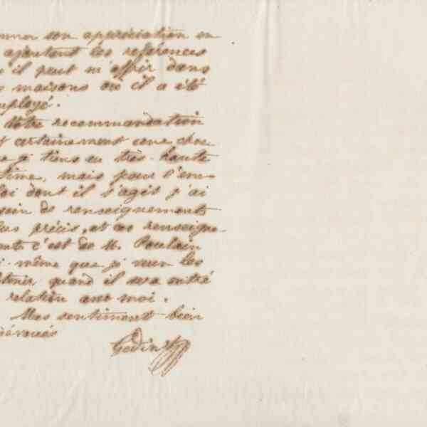 Jean-Baptiste André Godin à Charles Boysset, 13 août 1875