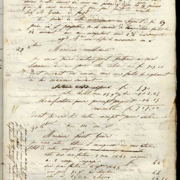 Jean-Baptiste André Godin à monsieur Fiévet-Grain, 30 octobre [1845]
