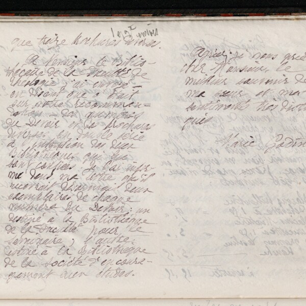 Marie Moret à Henri Babut, 17 septembre 1897