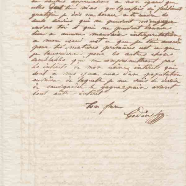 Jean-Baptiste André Godin à Alexandre Barthélemy Godin, 24 janvier 1865