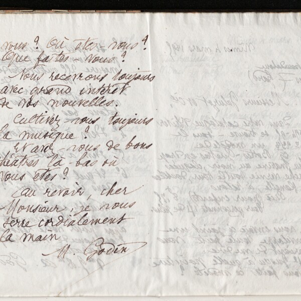 Marie Moret à Alexandre Antoniadès, 2 mars 1895