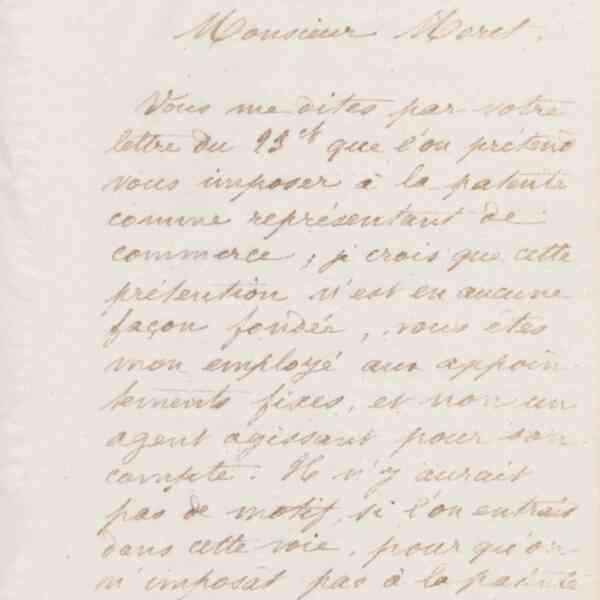 Jean-Baptiste André Godin à Amédée Moret, 25 janvier 1874