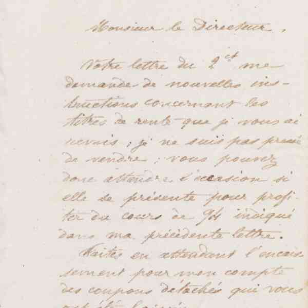 Jean-Baptiste André Godin au directeur de la Caisse commerciale, 4 février 1874