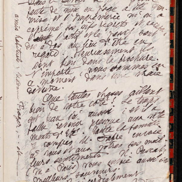Marie Moret à Henri Buridant, 10 novembre 1897