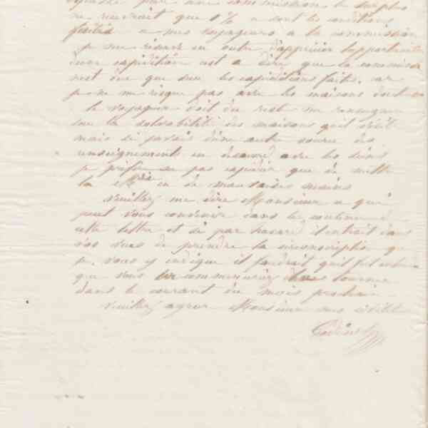 Jean-Baptiste André Godin à monsieur Sainturet, 15 janvier 1864