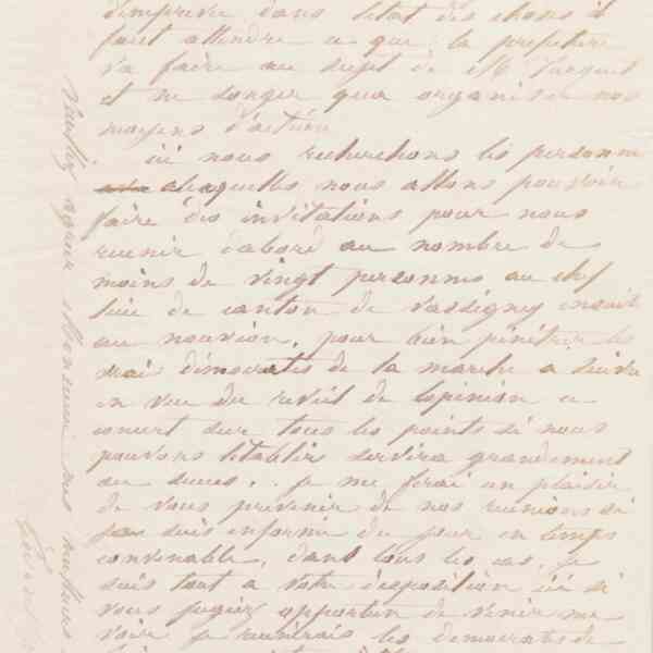 Jean-Baptiste André Godin à Alfred Desmasures, 23 mars 1869