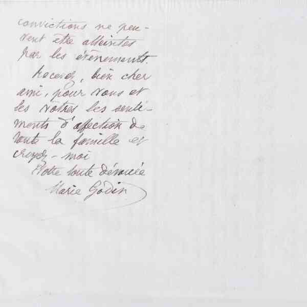 Marie Moret à Alexandre Tisserant, 3 janvier 1888