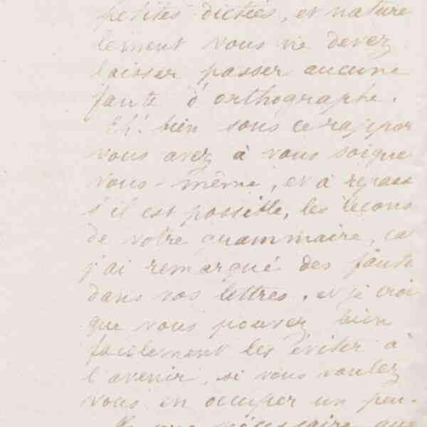 Marie Moret à madame Défontaine, 10 mars 1874