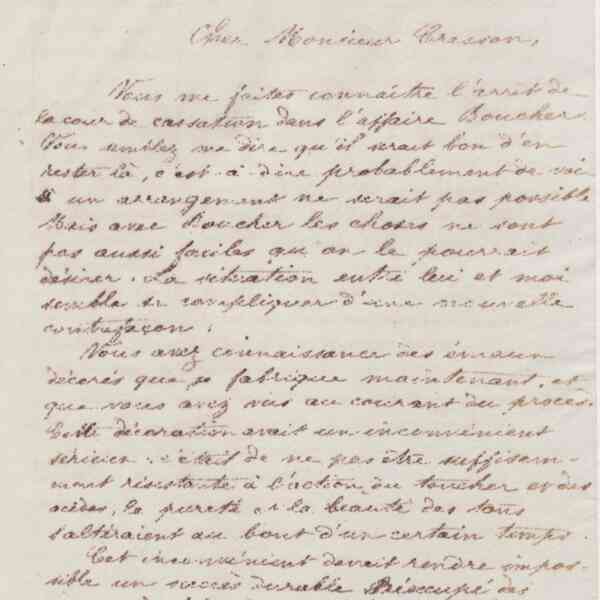 Jean-Baptiste André Godin à Guillaume Ernest Cresson, 7 janvier 1876