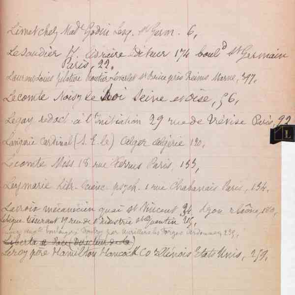 Registre CNAM FG 43 (10) - Index