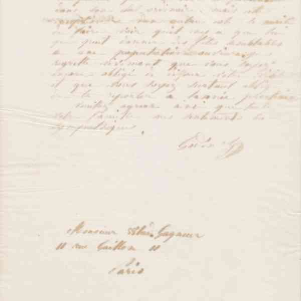Jean-Baptiste André Godin à Wladimir Gagneur, 21 mai 1868