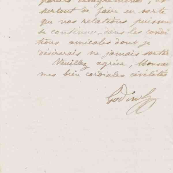 Jean-Baptiste André Godin à monsieur Geoffroy, 2 décembre 1873