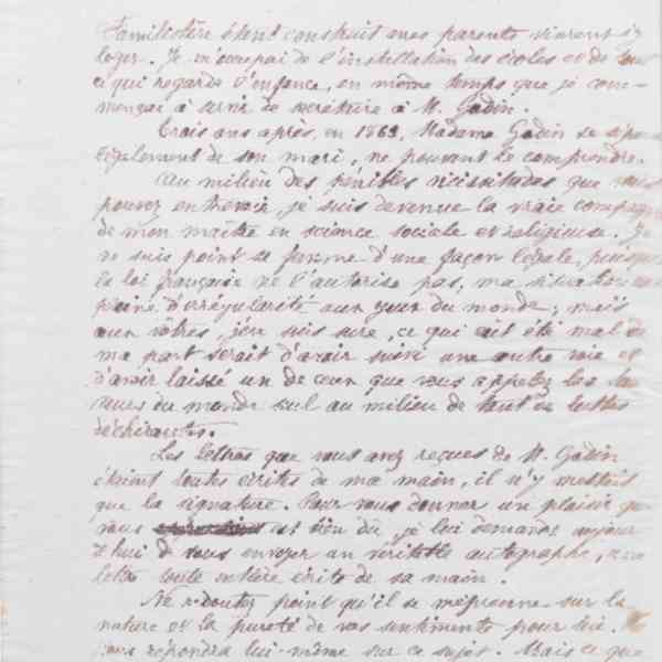 Marie Moret à Marie Howland, 18 avril 1878