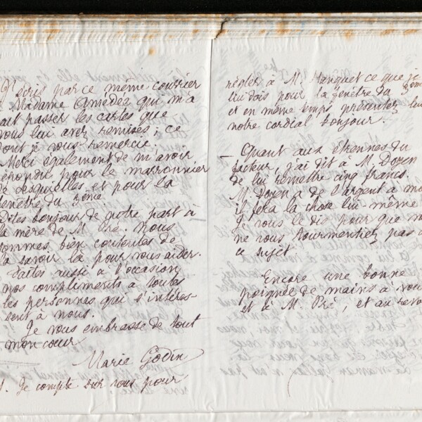 Marie Moret à Élise Pré, 25 décembre 1894