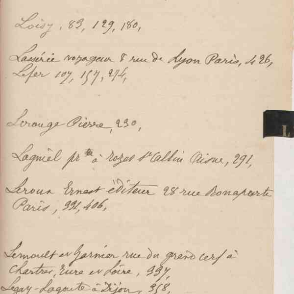 Registre CNAM FG 15 (12) - Index