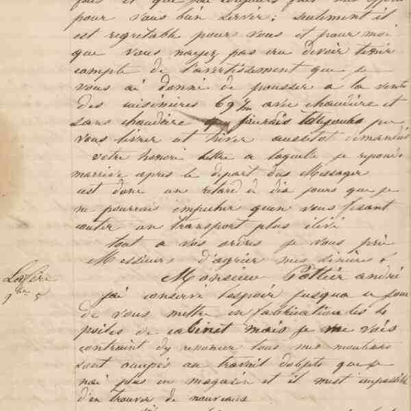 Jean-Baptiste André Godin à Didier-Demanche et Cie, 5 [novembre 1849]