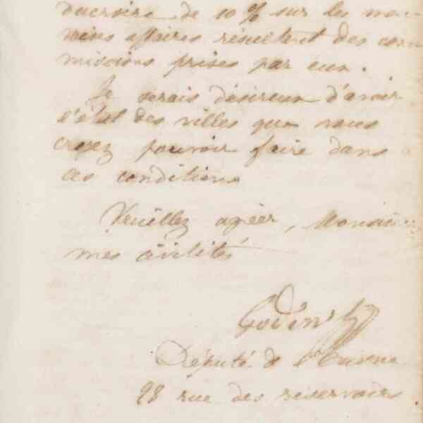 Jean-Baptiste André Godin à Gabriel Blanc, 26 novembre 1872
