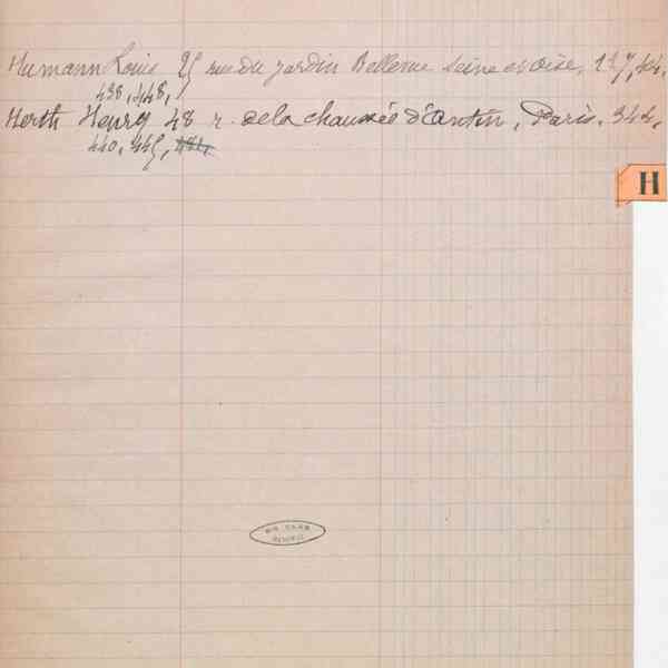Registre CNAM FG 42 (7) - Index