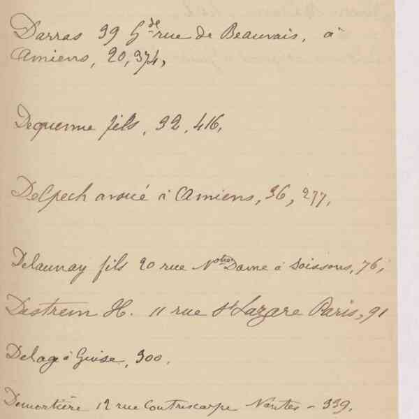 Registre CNAM FG 15 (13) - Index