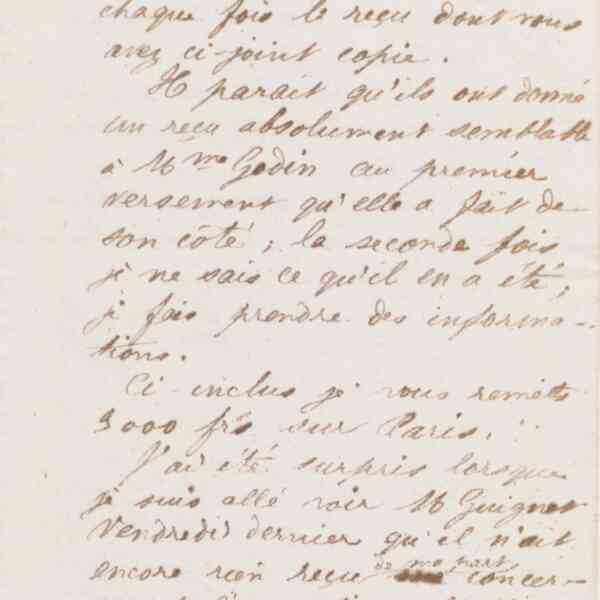 Jean-Baptiste André Godin à Guillaume Ernest Cresson, 31 juillet 1873