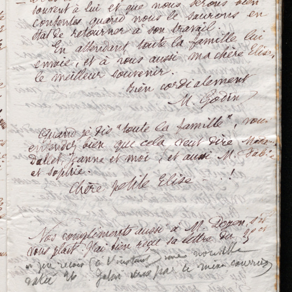 Marie Moret à Élise Pré, 28 novembre 1894
