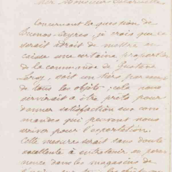 Jean-Baptiste André Godin à monsieur Delaruelle, 12 janvier 1874