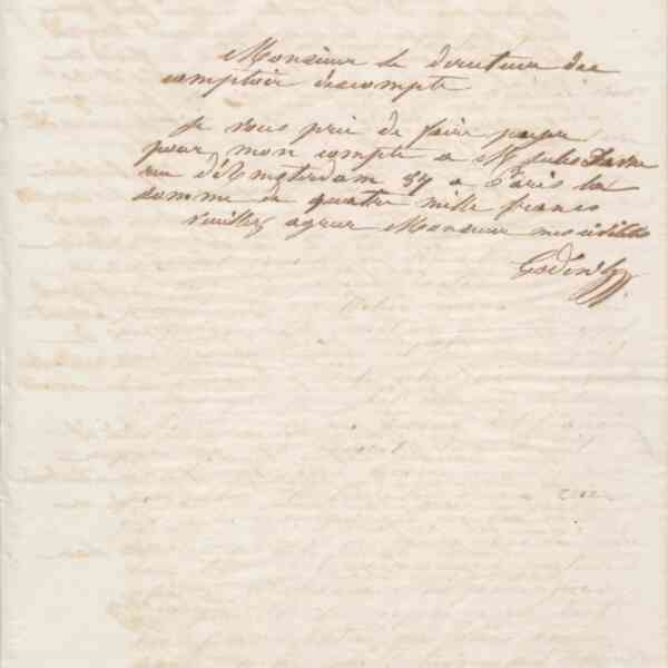 Jean-Baptiste André Godin au directeur du Comptoir d&#039;escompte, 31 janvier 1865