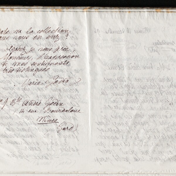 Marie Moret à Bitard fils, 14 décembre 1894