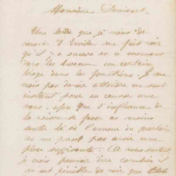 Jean-Baptiste André Godin à Alfred Denisart, 15 mai 1872