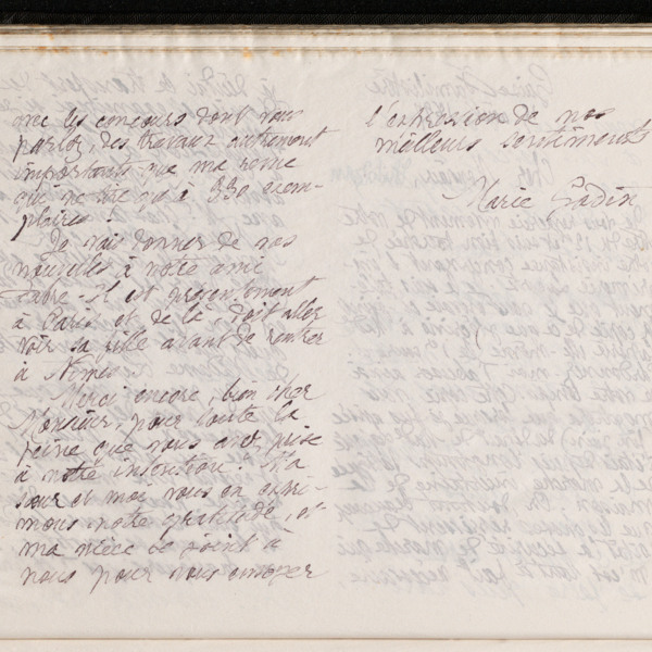 Marie Moret à Théophile Tholozan, 15 août 1897