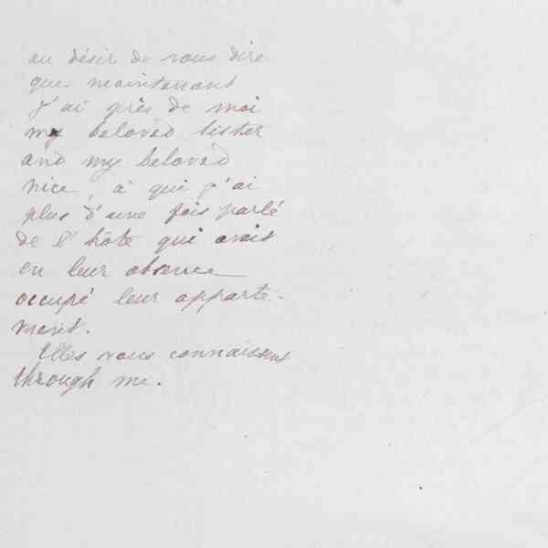 Marie Moret à Harold Cox, 17 avril 1886