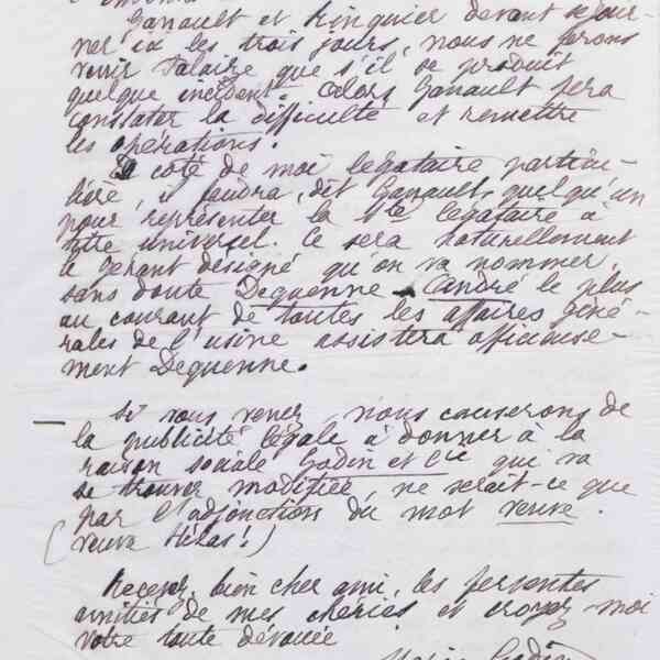 Marie Moret à Alexandre Tisserant, 28 janvier 1888