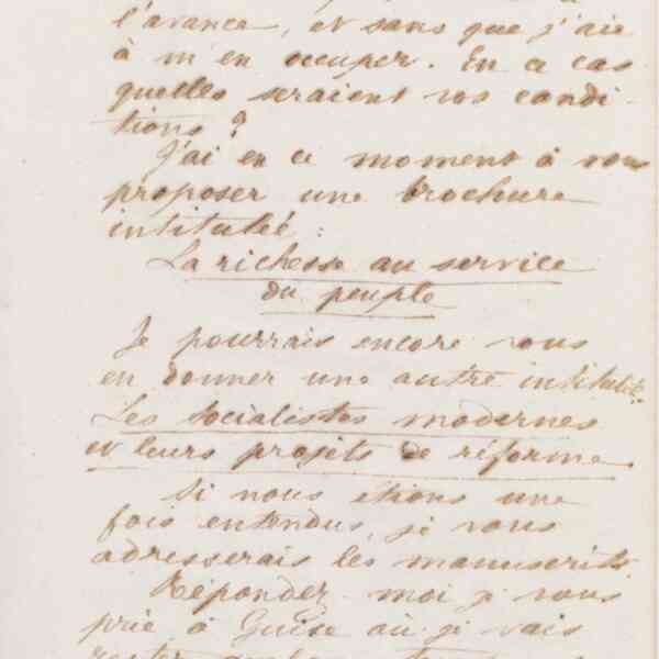 Jean-Baptiste André Godin à Victor Poupin, 26 mars 1874