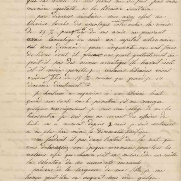 Jean-Baptiste André Godin aux gérants de La Démocratie pacifique, 1er novembre 1846
