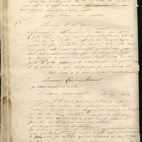 Jean-Baptiste André Godin à Despret frères, 5 décembre [1843]