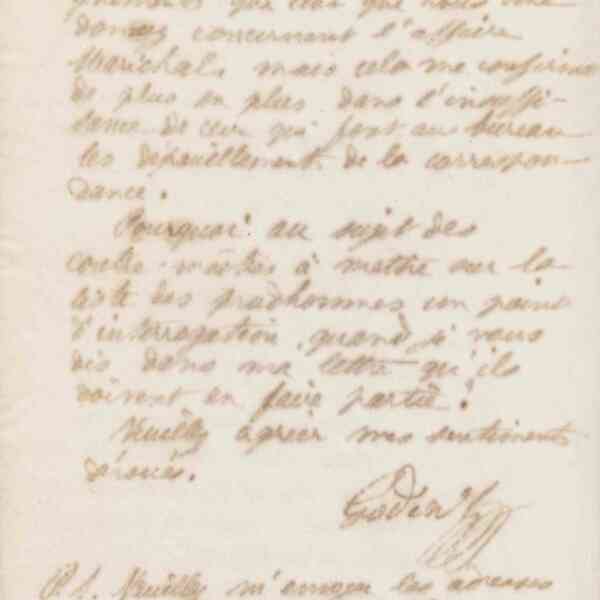 Jean-Baptiste André Godin à Alfred Denisart, 22 novembre 1872