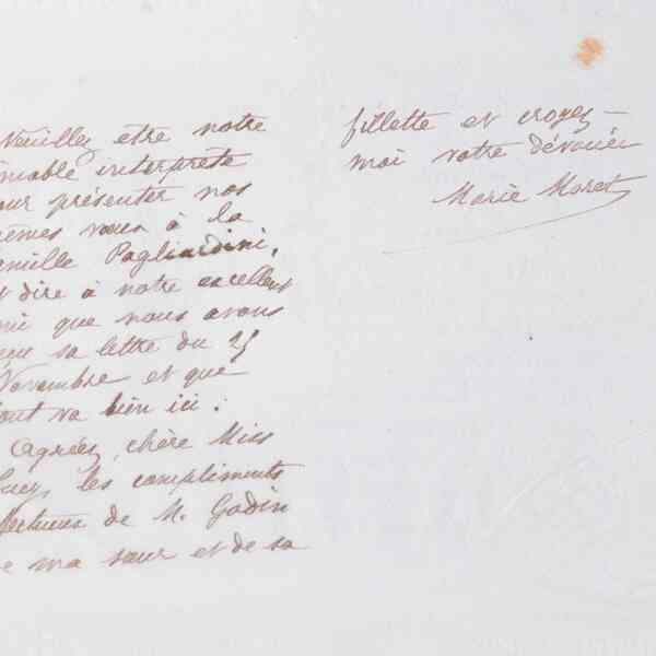Marie Moret à Lucy Latter, 26 décembre 1885