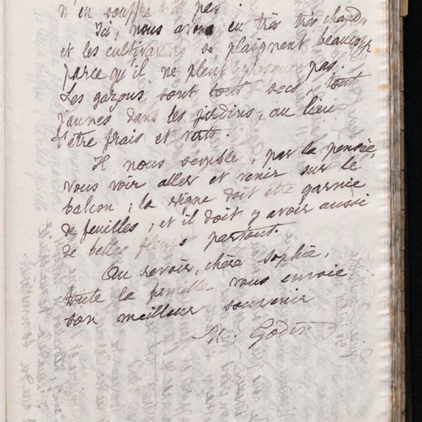 Marie Moret à Sophie Quet, 29 juillet 1896