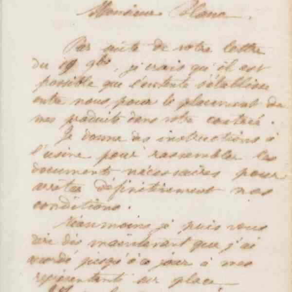 Jean-Baptiste André Godin à Gabriel Blanc, 26 novembre 1872