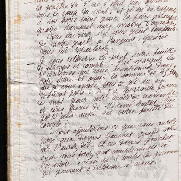 Marie Moret à Élise Pré, 28 novembre 1894