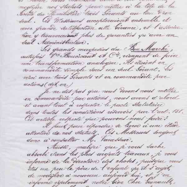 Marie Moret à Alexandre Tisserant, vers le 20 février 1888