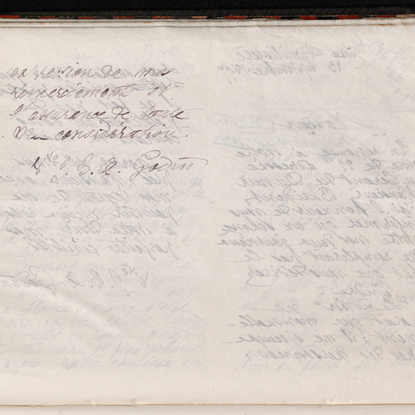 Marie Moret au directeur du Musée social, 22 septembre 1897