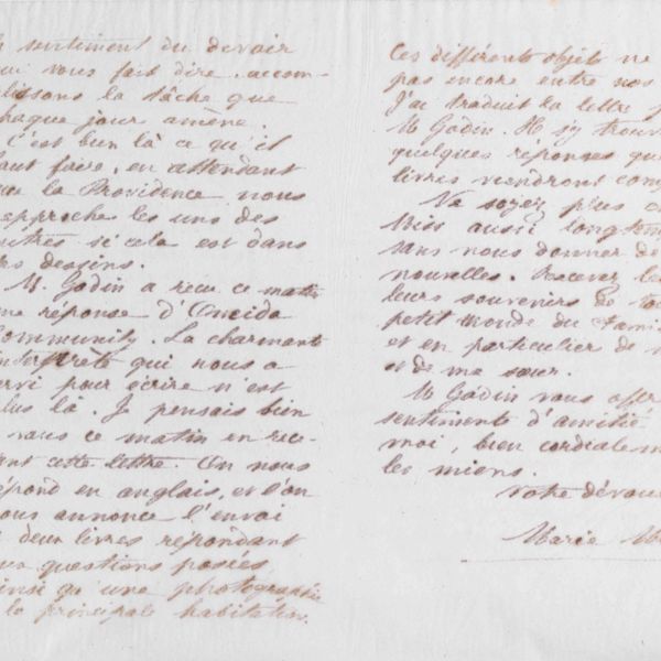 Marie Moret à Kate Stanton, 29 septembre 1874