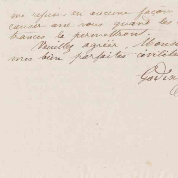 Jean-Baptiste André Godin à monsieur Binet, 10 avril 1873