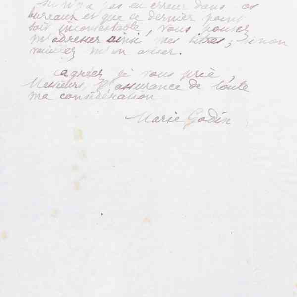 Marie Moret à Offroy et Cie, 16 novembre 1889